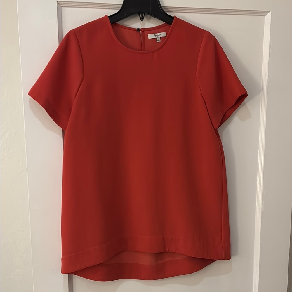 Orange Crepe Madewell Women's Top